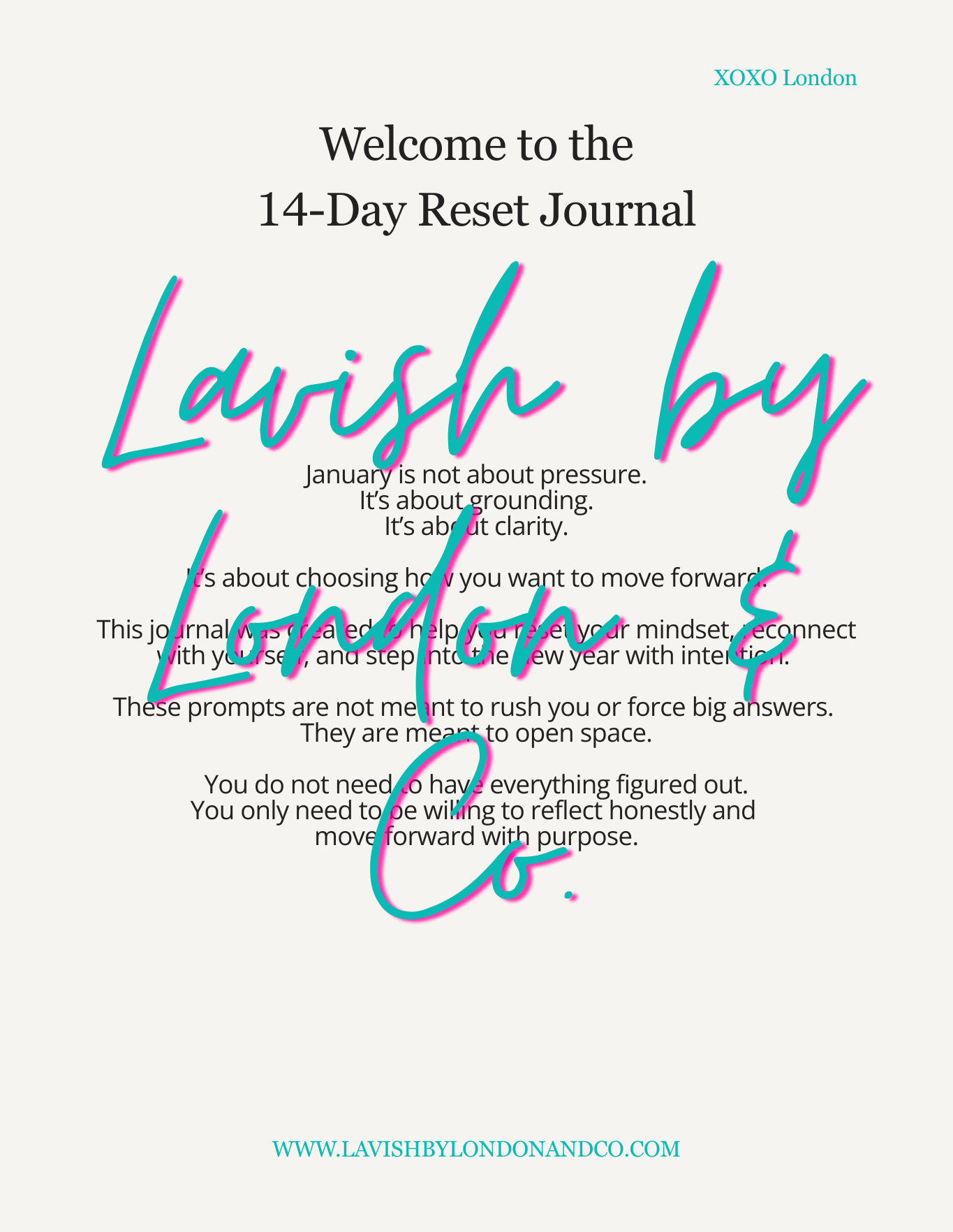 14-Day Reset Journal