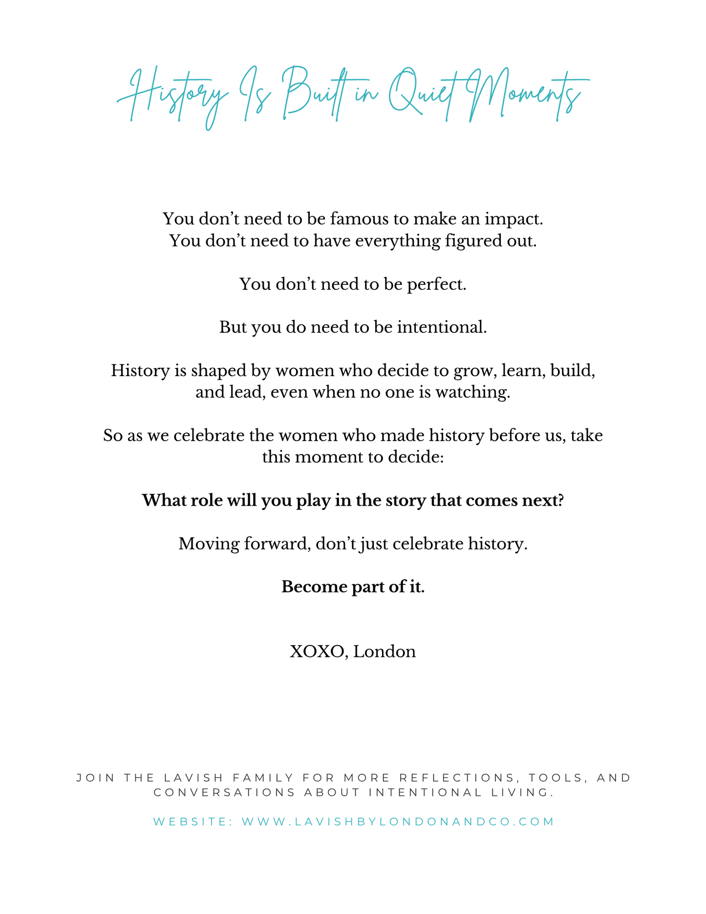 Are You Making History? A Reflection Guide for Women